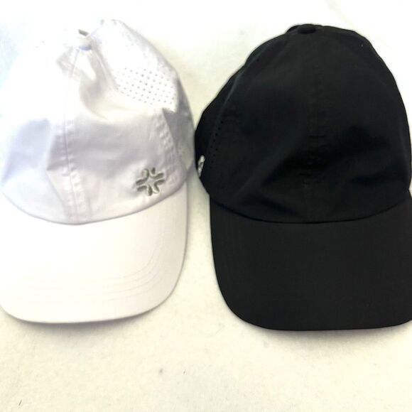 Vimhue High Ponytail Hats Size 57 Black White SPF 50 UV Adjustable Vented Set 2 - Picture 1 of 9
